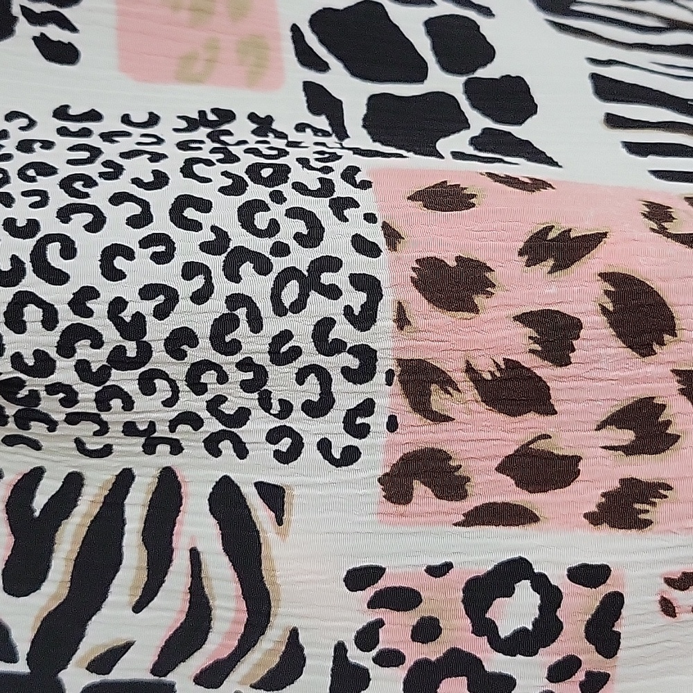 Donn Kenny Vintage 70s/80s Animal Print Button Down Short Sleeve Top, XL - Picture 5 of 7